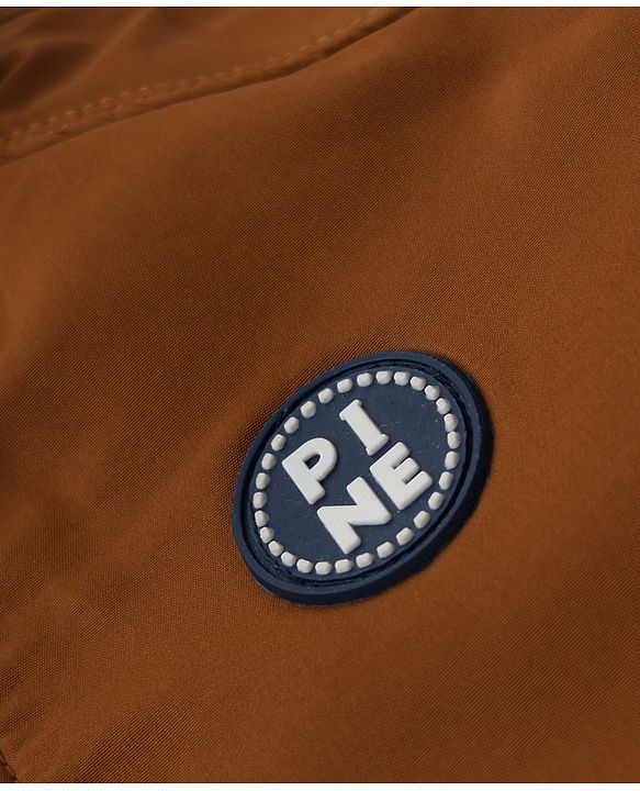 Pine Kids Woven Jackets with Full Sleeves and Pine Patch in Brown for 4-5 Years