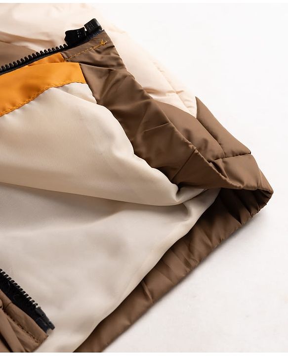 Pine Kids Woven Full Sleeves Hooded Jacket - Rust Orange