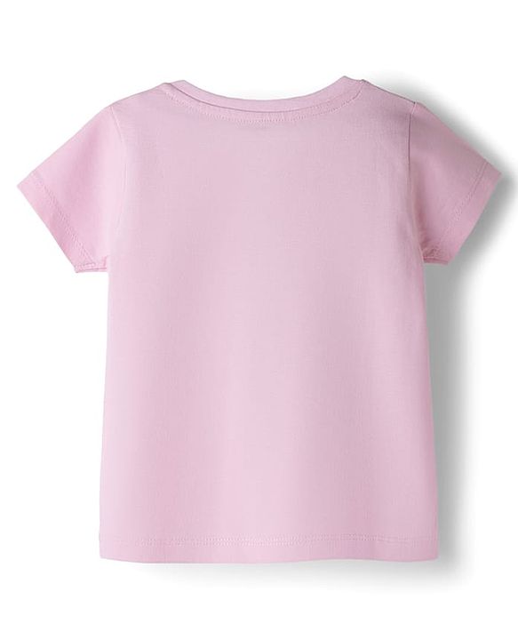 Babyhug Disney Single Jersey Knit Half Sleeves T-Shirt & Shorts Night Suit with Marie Graphics - Multicolour