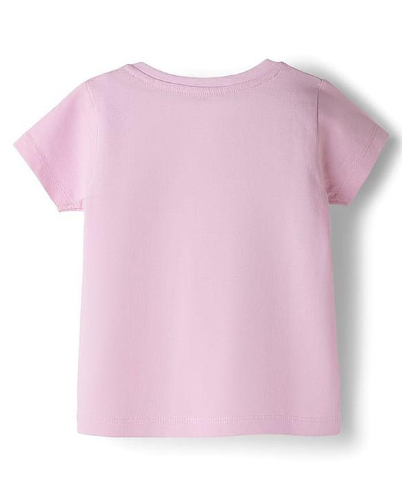 Babyhug Disney Single Jersey Knit Half Sleeves T-Shirt & Shorts Night Suit with Marie Graphics - Multicolour