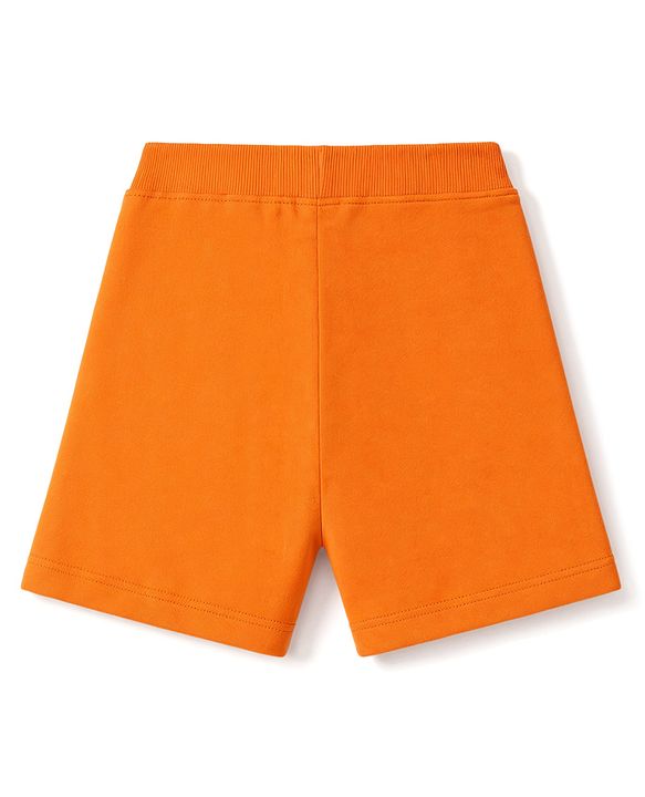 Babyhug 100% Cotton Single Jersey Knit Half Sleeves T-Shirt & Shorts Set Football Print - Orange & Blue