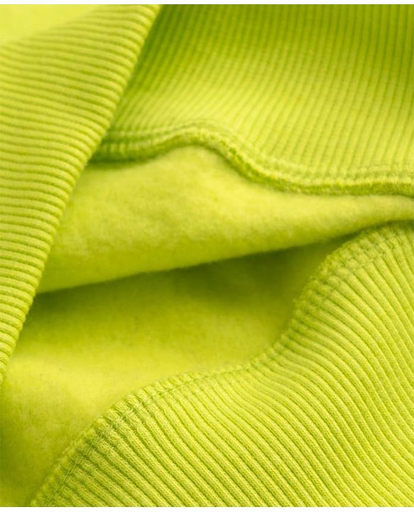 Pine Kids Knit Full Sleeves Solid Sweatshirt - Limegreen