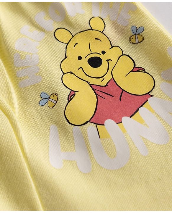 Babyhug Disney Single Jersey Knit Briefs With Winnie the Pooh Graphic Pack of 2 - White & Yellow