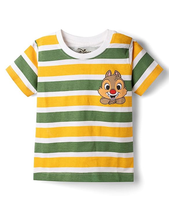 Babyhug Disney Single Jersey Half sleeves Knit T-Shirt with Chip & Dale Graphic Pack of 3 -Multicolour
