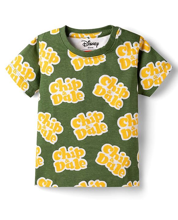 Babyhug Disney Single Jersey Half sleeves Knit T-Shirt with Chip & Dale Graphic Pack of 3 -Multicolour
