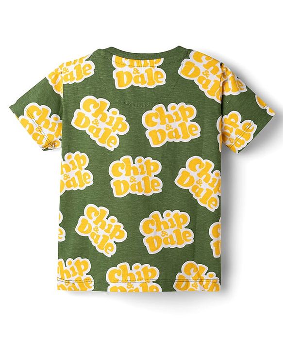 Babyhug Disney Single Jersey Half sleeves Knit T-Shirt with Chip & Dale Graphic Pack of 3 -Multicolour