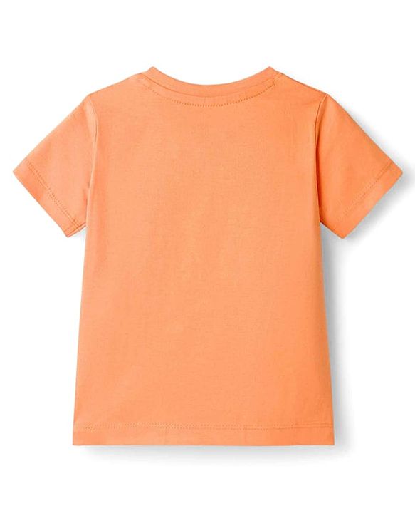 Babyhug Disney Single Jersey Knit Half Sleeves T-Shirt & Shorts Night Suit with Tigger Graphics - Orange