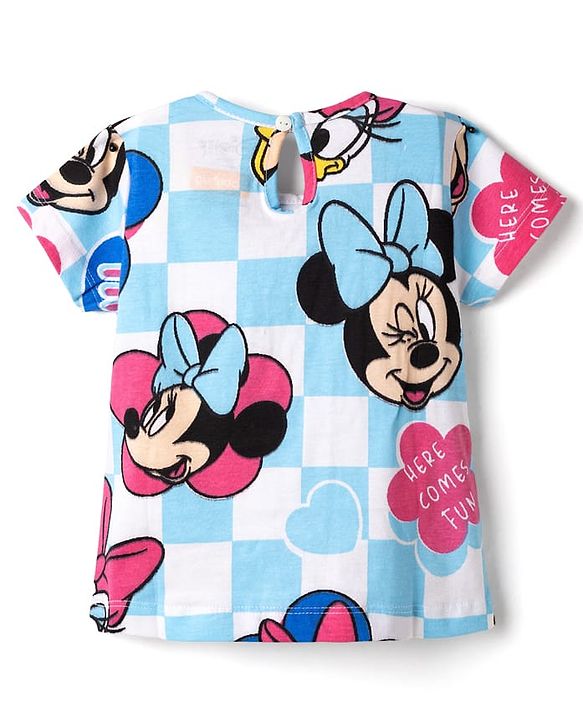 Babyhug Disney Single Jersey Knit Half Sleeves T-Shirts With Minnie Mouse Graphics Pack of 3 - Multicolor
