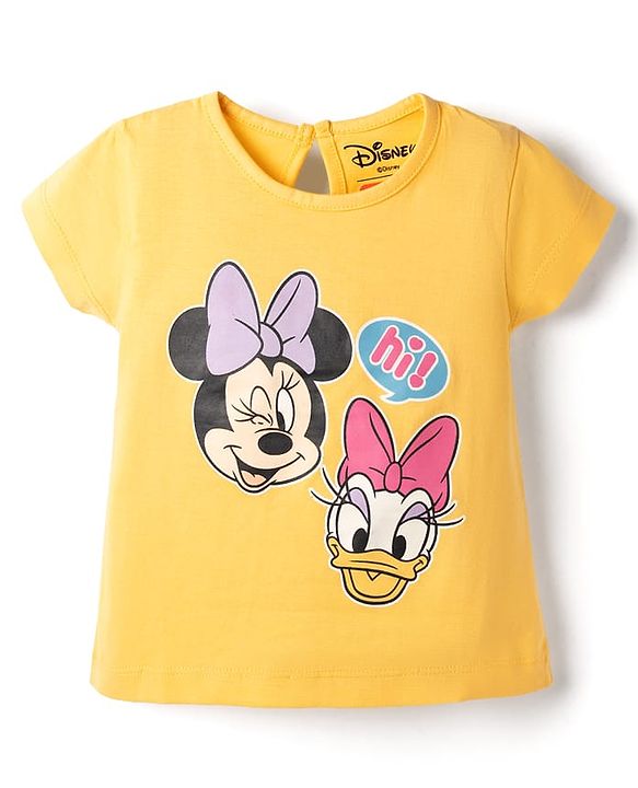 Babyhug Disney Single Jersey Knit Half Sleeves T-Shirts With Minnie Mouse Graphics Pack of 3 - Multicolor