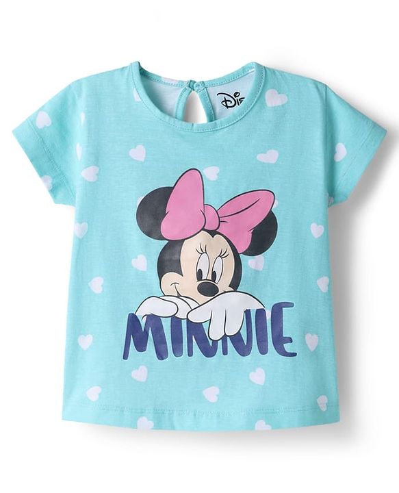 Babyhug Disney Single Jersey Knit Half Sleeves T-Shirts with Minnie Mouse Graphics Pack of 3 - Multicolor