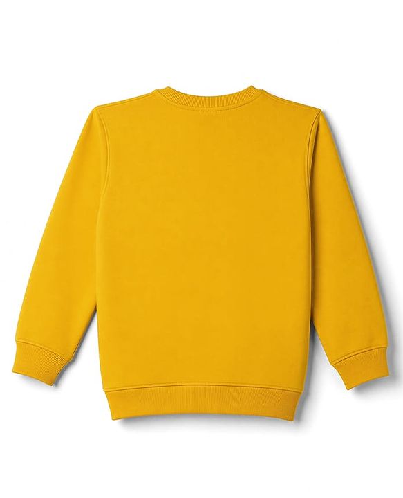 Pine Kids Knit Full Sleeves Make It Today Epic Printed Sweatshirt - Yellow
