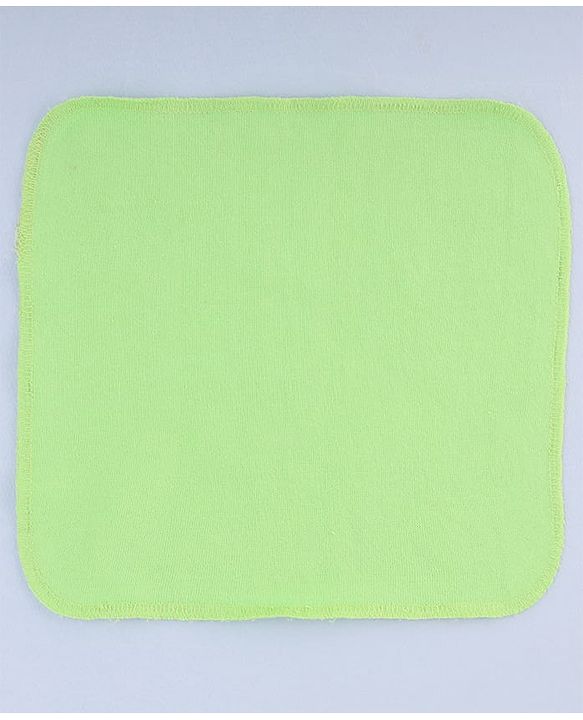 Bahyhug Cotton Knit Solid Hand & Face Towel Pack Of 6 L 25.4 x B 25.4 cm - Multi Color