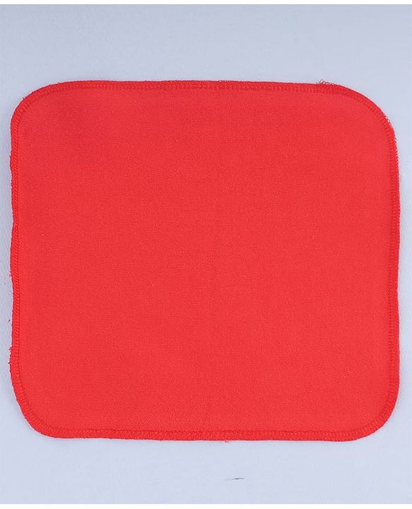 Bahyhug Cotton Knit Solid Hand & Face Towel Pack Of 6 L 25.4 x B 25.4 cm - Multi Color
