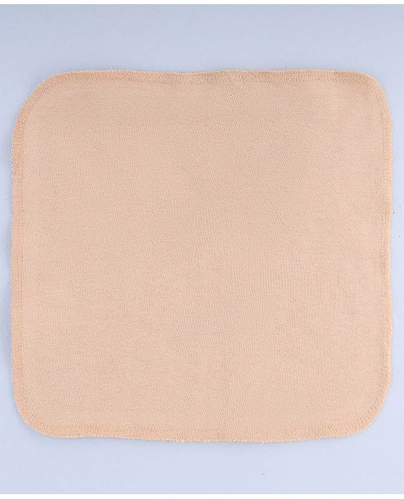 Bahyhug Cotton Knit Solid Hand & Face Towel Pack Of 6 L 25.4 x B 25.4 cm - Multi Color