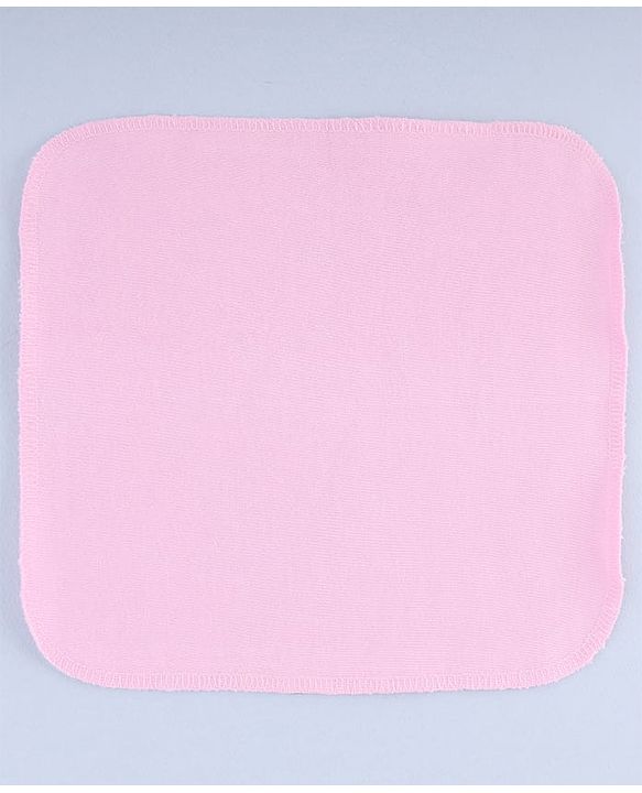 Bahyhug Cotton Knit Solid Hand & Face Towel Pack Of 6 L 25.4 x B 25.4 cm - Multi Color
