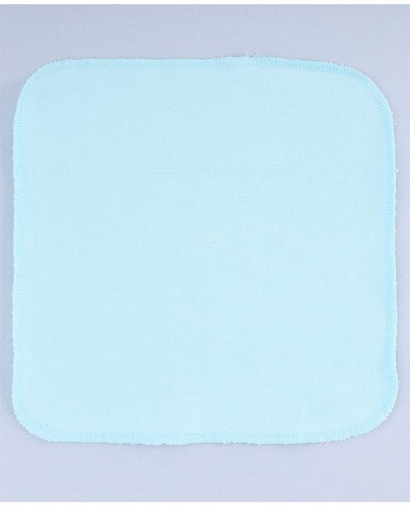 Bahyhug Cotton Knit Solid Hand & Face Towel Pack Of 6 L 25.4 x B 25.4 cm - Multi Color