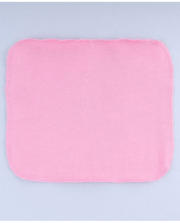 Bahyhug Cotton Knit Solid Hand & Face Towel Pack Of 6 L 25.4 x B 25.4 cm - Multi Color
