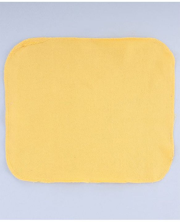 Bahyhug Cotton Knit Solid Hand & Face Towel Pack Of 6 L 25.4 x B 25.4 cm - Multi Color