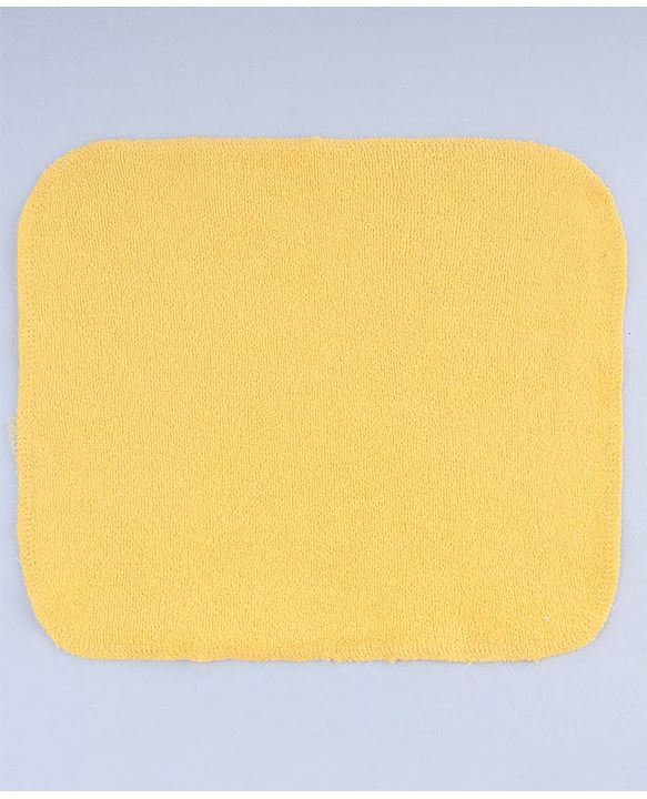 Bahyhug Cotton Knit Solid Hand & Face Towel Pack Of 6 L 25.4 x B 25.4 cm - Multi Color