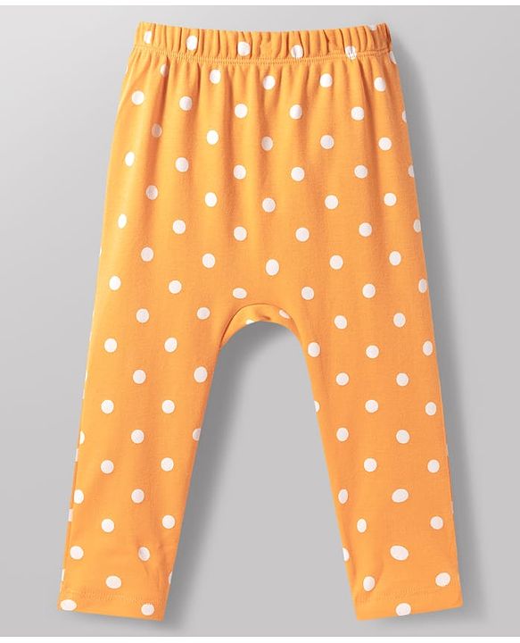 Babyhug 100% Cotton Knit Full Length Diaper Leggings with Fruit Print Pack of 3 - Multicolor