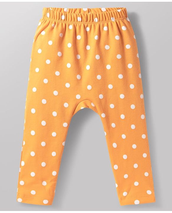 Babyhug 100% Cotton Knit Full Length Diaper Leggings with Fruit Print Pack of 3 - Multicolor