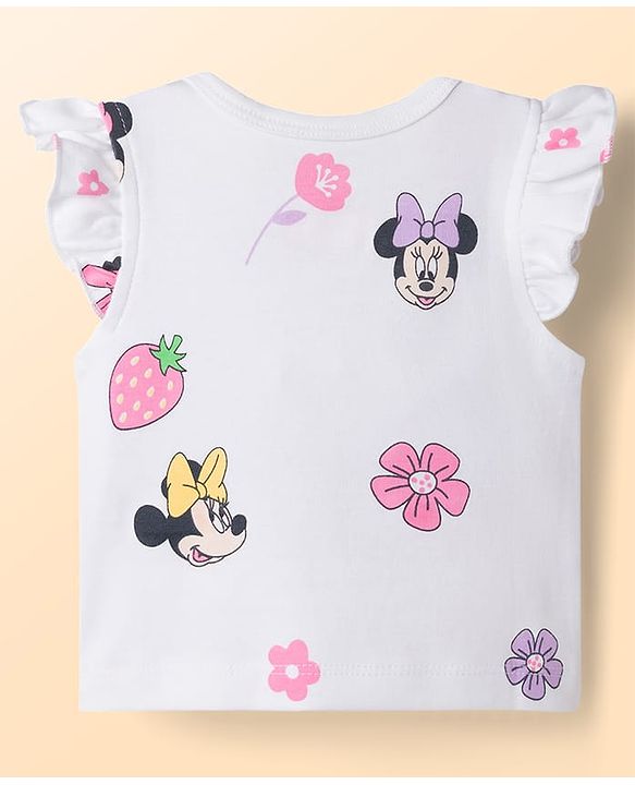 Babyhug Disney Frill Sleeves Jhablas With Minnie Mouse Graphics Pack of 2 - Multicolor