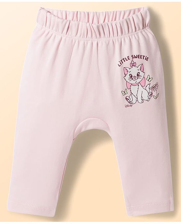 Babyhug Disney 100% Cotton Knit Full Length Diaper Leggings With Disney Characters Graphics Pack Of 2 - Multi Color