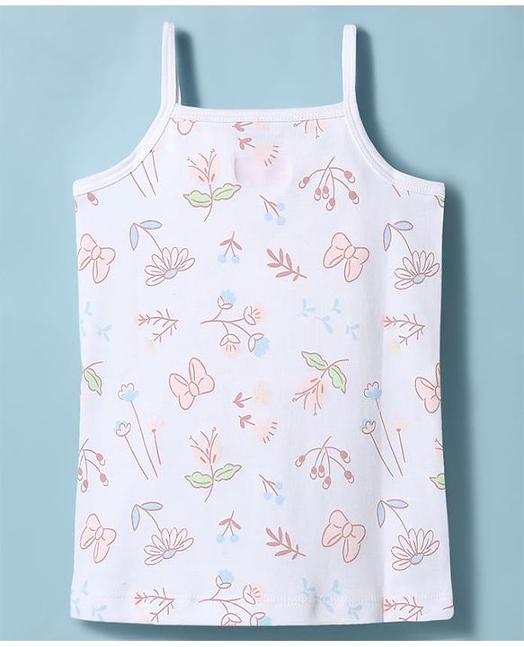 Babyhug Disney Single Jersey Knit Sleeveless Slips with Disney Character Graphics Pack of 2 - Multicolor
