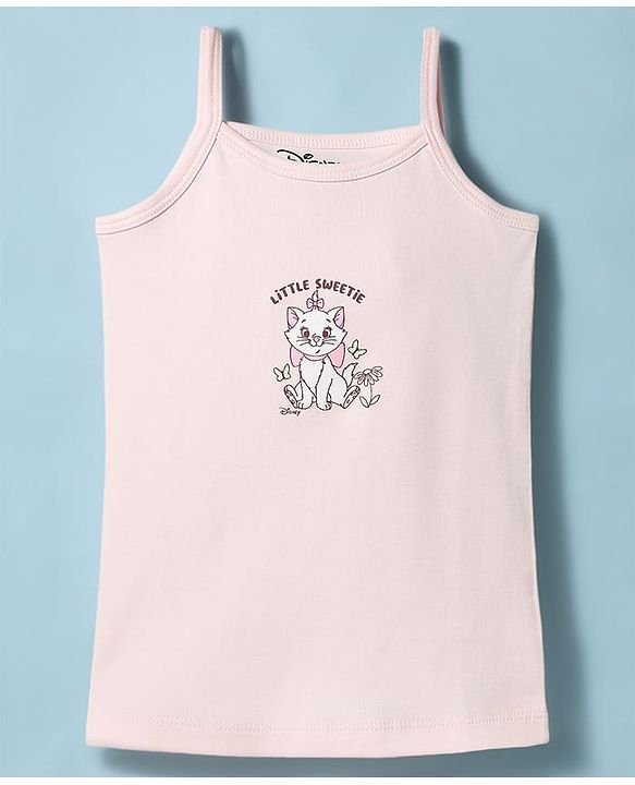Babyhug Disney Single Jersey Knit Sleeveless Slips with Disney Character Graphics Pack of 2 - Multicolor