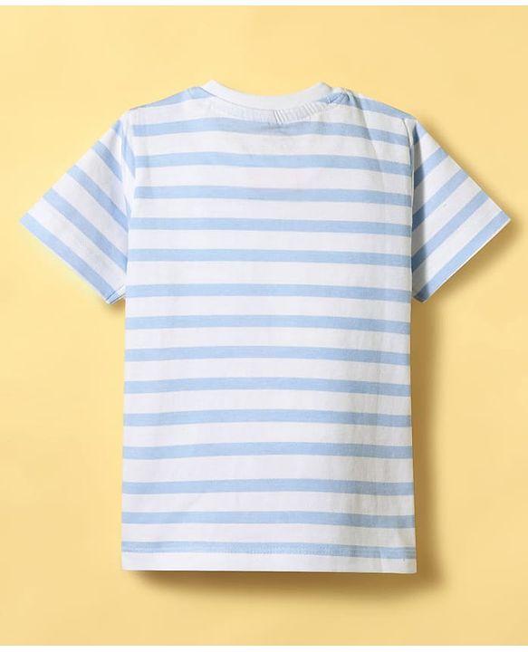 Babyhug Disney Cotton Knit T-Shirts Half Sleeve Winnie The Pooh Graphics Multi Color 3-6 Months