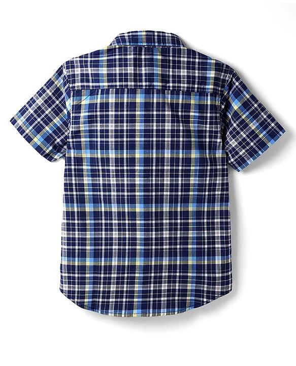 Pine Kids Cotton Woven Shirt Half Sleeves Checks Multi Color 4-5 Years