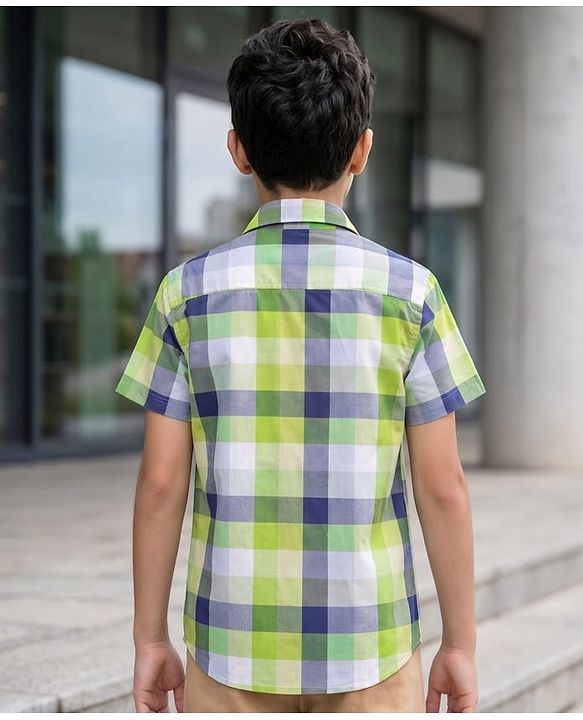 Pine Kids Cotton Woven Shirts Checks Multi Color 4-5 Years