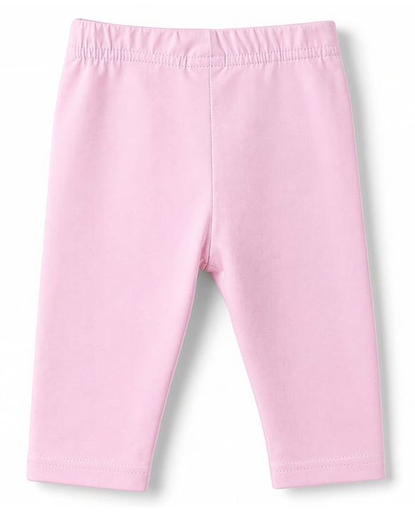 Babyhug Cotton Knit Three Fourth Leggings With Floral & Berry Print Pack of 3 - Navy & Pink