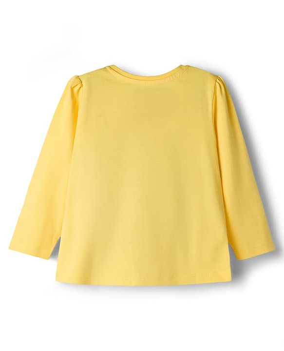 Babyhug Disney Full Sleeves T-Shirt & Pyjama Night-Suit With Minnie Mouse Graphics - Yellow
