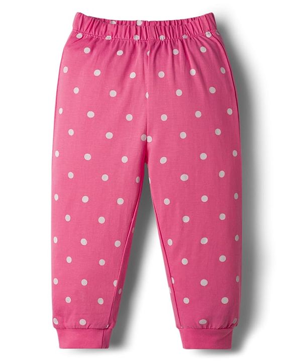 Babyhug Disney Single Jersey Knit Full Sleeves T-Shirt & Pyjama Night-Suit With Minnie Mouse Graphics - Pink