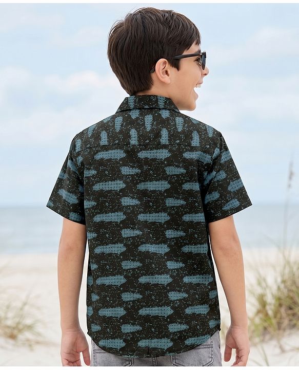 Pine Kids Cotton Woven Printed Shirts Half Sleeves Multi Color 4-5 Years