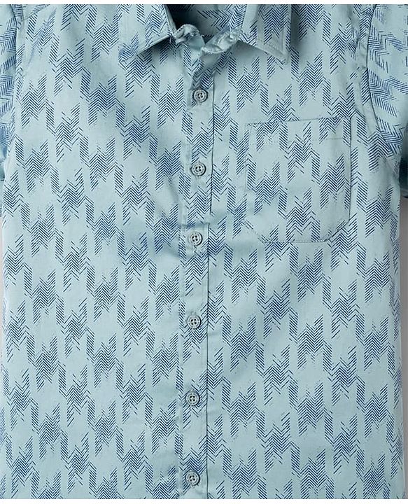 Pine Kids Cotton Woven Half Sleeves Printed Shirt & T-Shirt - Multicolor