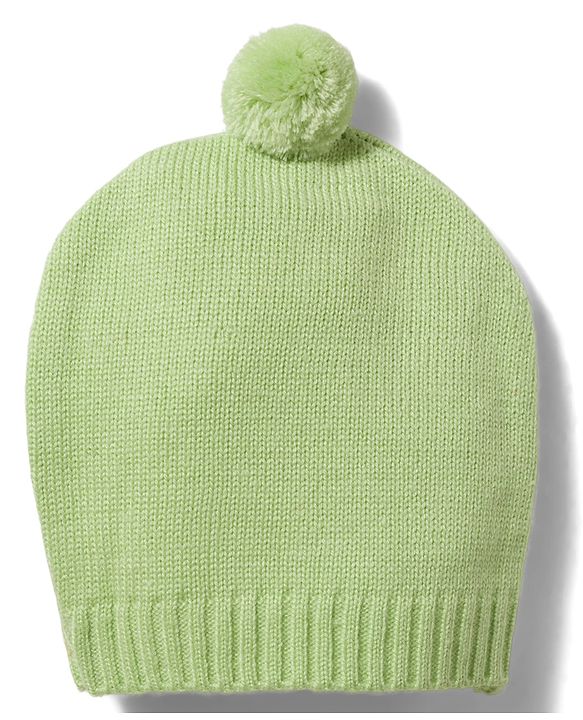 Babyhug Knit Full Sleeves Solid Textured Sweater Set With Cap - Light Green