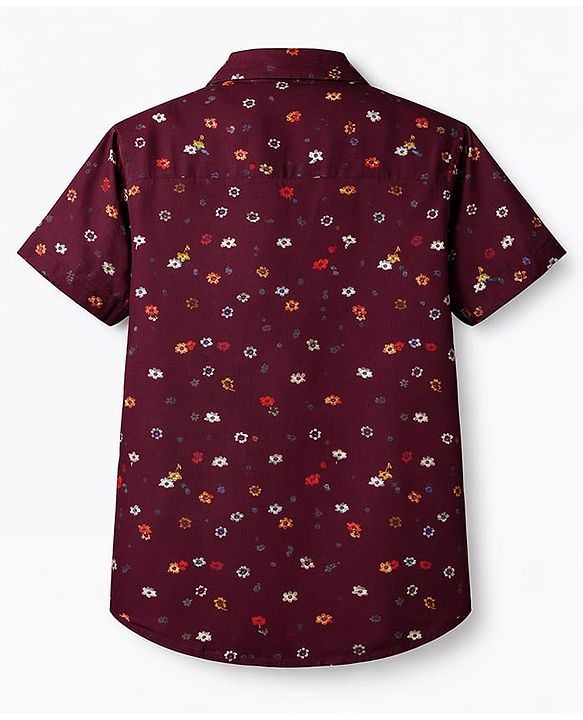 Pine Kids Cotton Woven Shirts Printed Half Sleeves Multi Color 4-5 Years