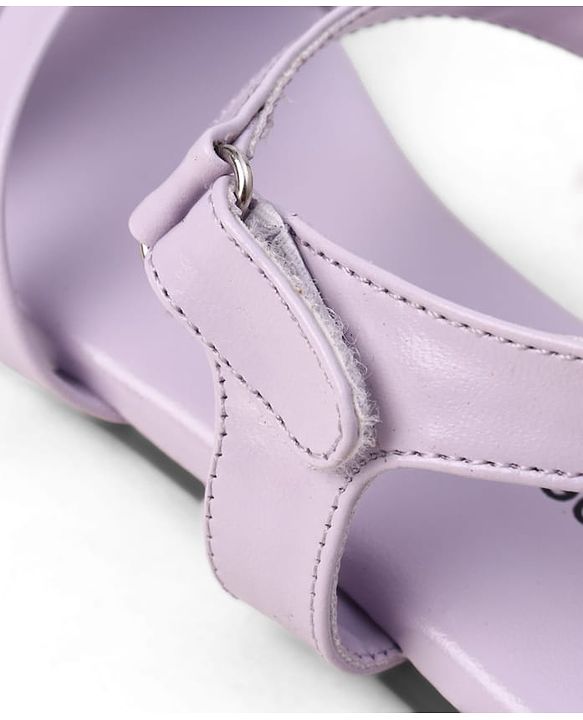 Pine Kids Velcro Closure Sandals With Glitter Detailing - Purple