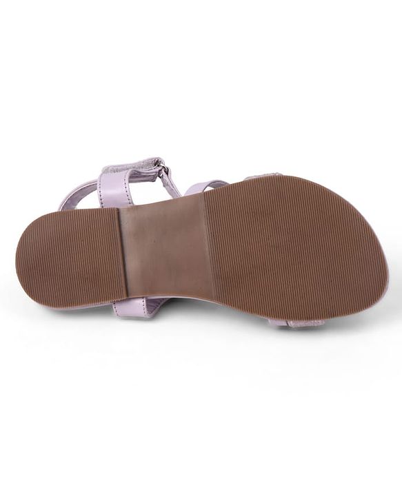Pine Kids Velcro Closure Sandals With Glitter Detailing - Purple
