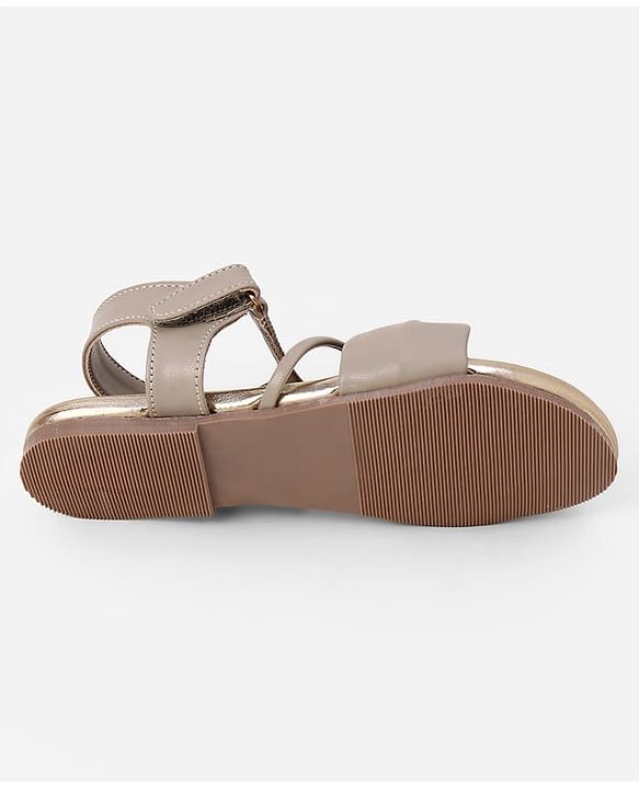 Pine Kids Sandals Velcro Closure in Tan