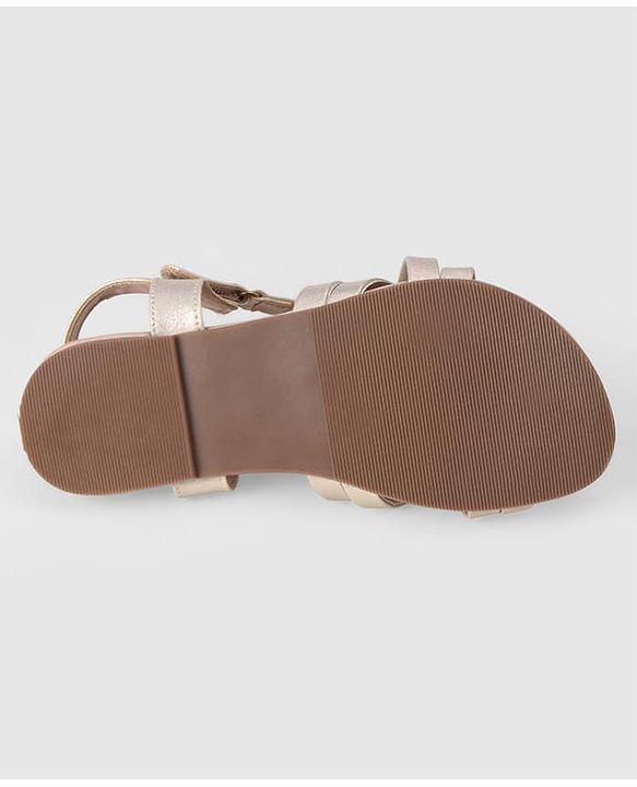 Pine Kids Velcro Closure Sandals - Golden