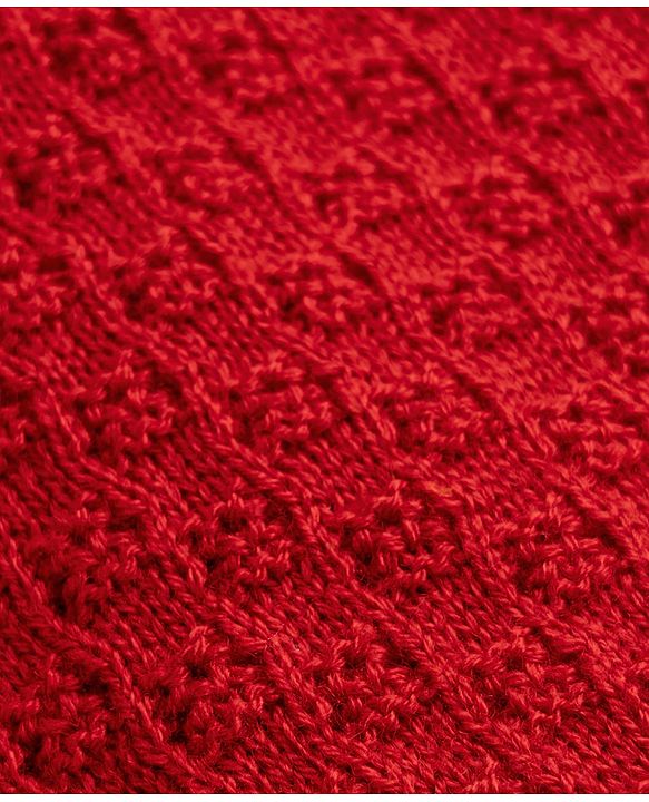 Babyhug Knit Full Sleeves Solid 4 Piece Sweater & Pant Set With Cap & Booties - Red