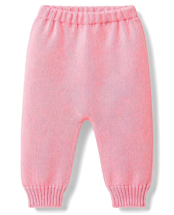 Babyhug Knitted Full Sleeves Sweater Set With Bunny Design - Light Blue