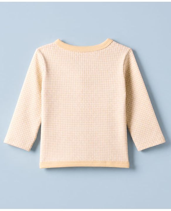 Babyhug 100% Cotton Interlock Knit Jhablas with Full Sleeves and Truck Print Pack of 3 in Cream