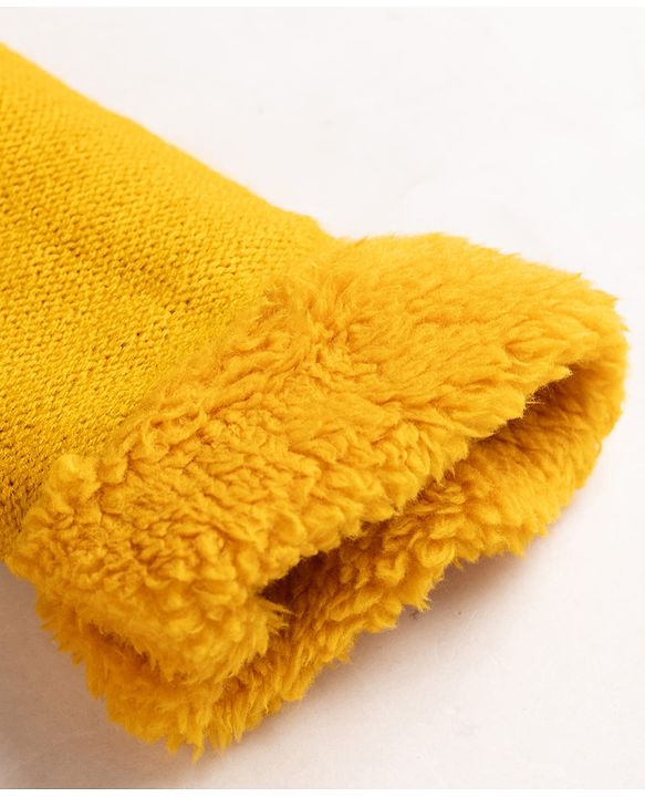 Babyhug Knit Full Sleeves Animal Embroidered Hooded Sweater -Yellow