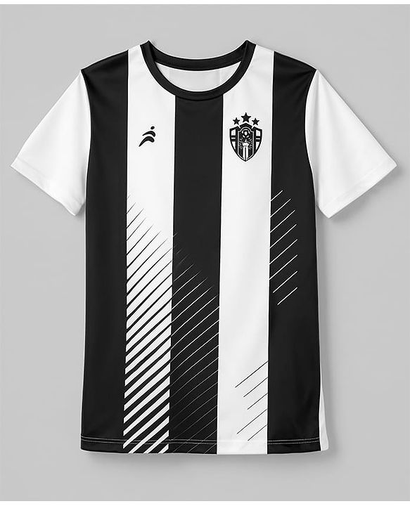 Pine Active Knit Half Sleeves Striped T-Shirt - Black