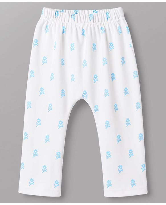Babyhug Interlock Knit Full Length Printed Diaper Leggings Pack of 3 - Multicolor