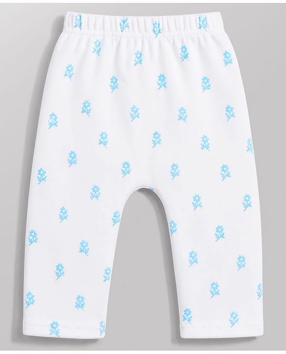 Babyhug Interlock Knit Full Length Printed Diaper Leggings Pack of 3 - Multicolor